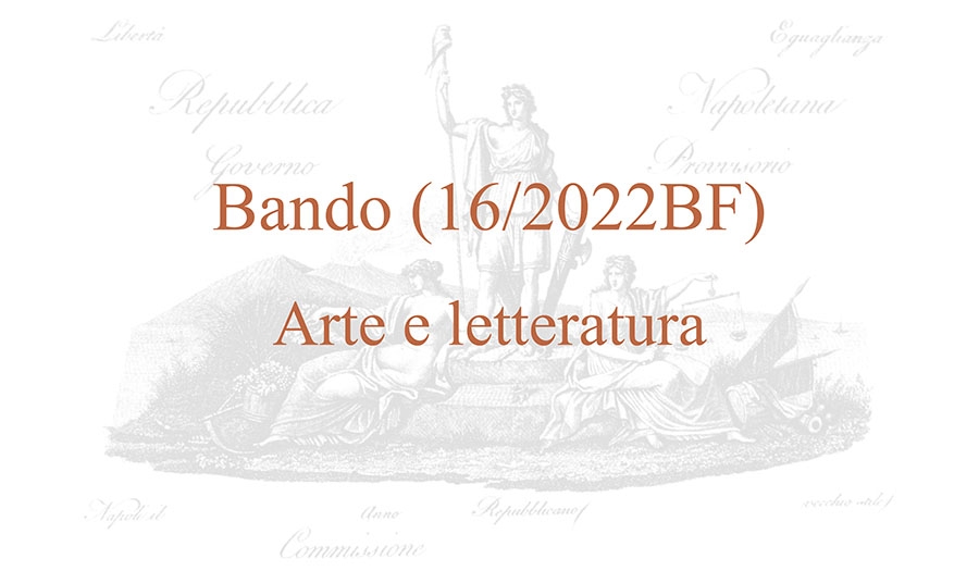 Bando (16/2022BF) – Arte e letteratura