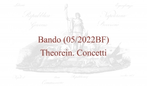 Bando (05/2022BF) – Theorein. Concetti