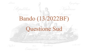 Bando (13/2022BF) – Questione Sud