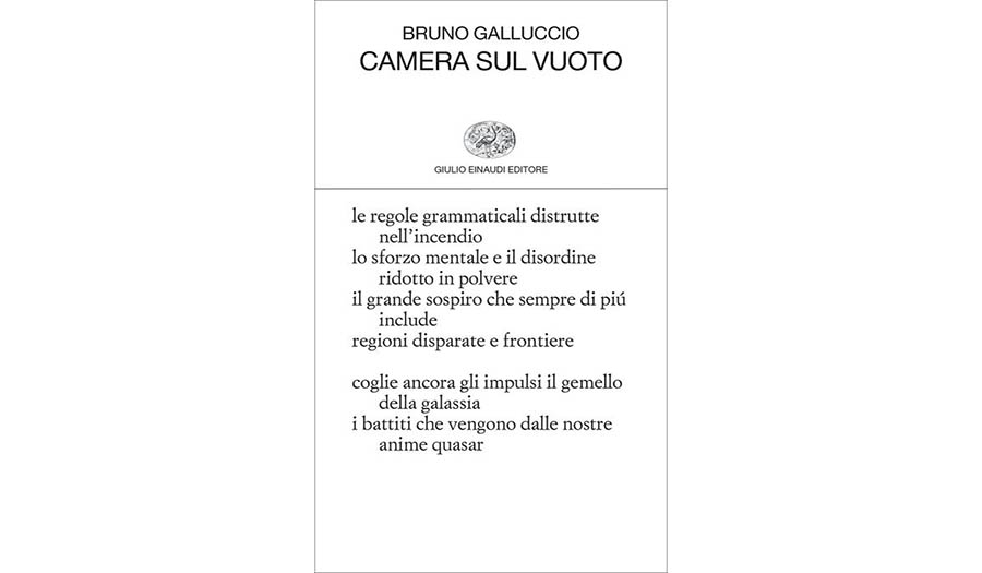 Bruno Galluccio - CAMERA SUL VUOTO